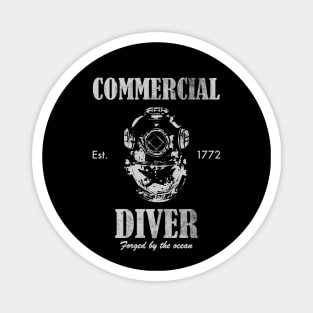 Commercial Diver (distressed) Magnet